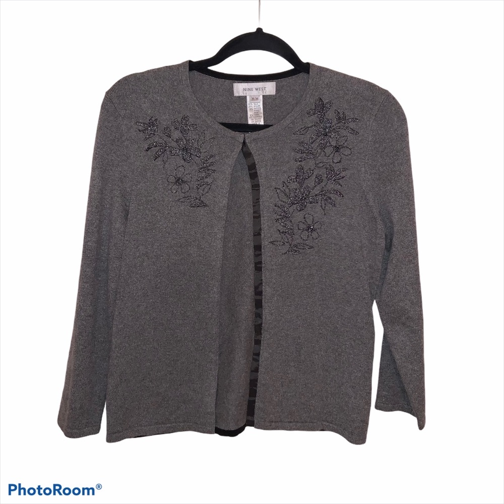 💖5/$50 Nine West Women’s Embellished Cardigan